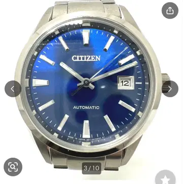 CITIZEN 자동 와인딩 남성용 손목시계 블루 다이얼