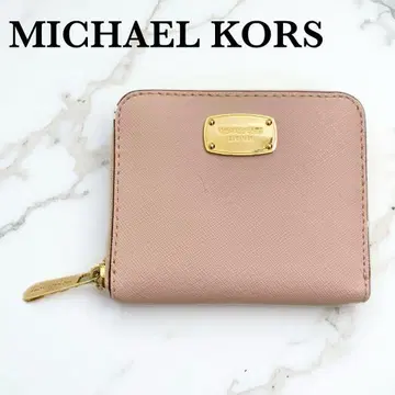 마이클코어스 MICHAEL KORS 2단 접이식 지갑 핑크 라운드 지퍼