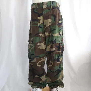 카모플라쥬 카고 팬츠 GUNG HO 건호 USA제 XL 상당 카모플라주 구제 의류