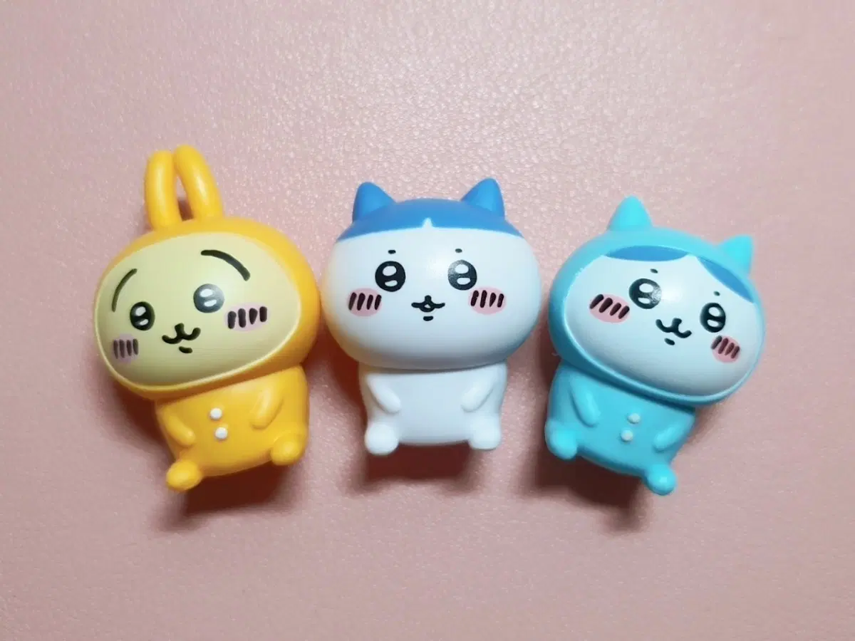 치이카와 피규어 3종 세트/하치와레/우사기