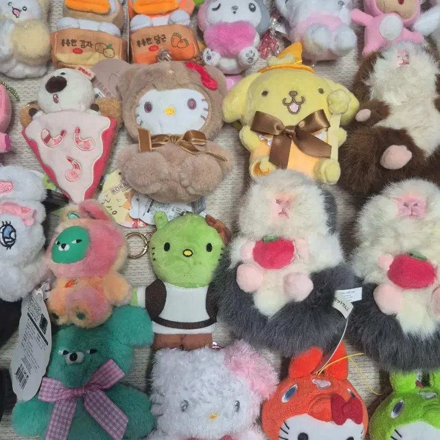 와사비베어 키티 우소우소 키링 인형 키링 짱구 맹구 패트와 매트 키캡 클리커 스퀴시 쿼카 루피 맹구 투슬리스
