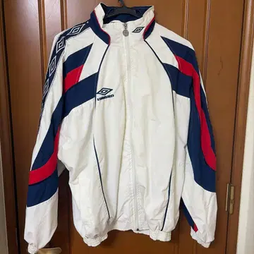 UMBRO 나일론 자켓 화이트 네이비 레드 S