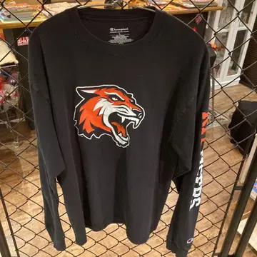 Champion TIGERS 롱T 긴팔 L 블랙