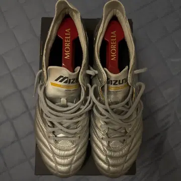 MIZUNO MORELIA 축구 스파이크 실버