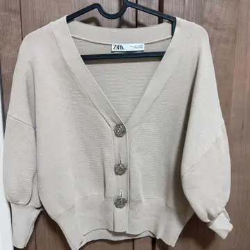ZARA 긴팔 가디건 베이지 S 사이즈