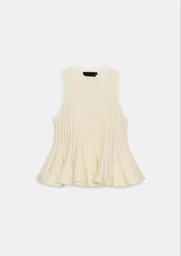 ZARA 자라 리브 니트 페플럼 상의