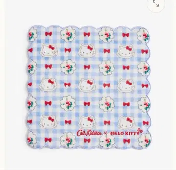 Cath Kidston x Hello Kitty 스캘럽 타월 손수건