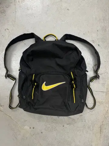 90s NIKE 나이키 백팩 멀티 포켓 y2k 블랙 스우시