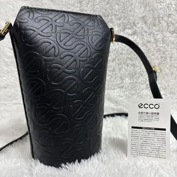 새상품급 ECCO 에코 숄더백 블랙 엠보싱 가공 포트백