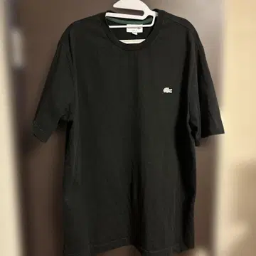 LACOSTE 라코스테 루즈핏 T셔츠 블랙 FR5