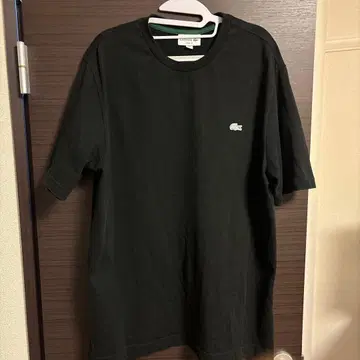 LACOSTE 라코스테 루즈핏 T셔츠 블랙 FR5