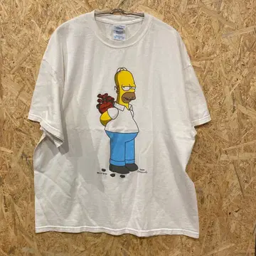 심슨 호머 T셔츠 2004 XL 화이트