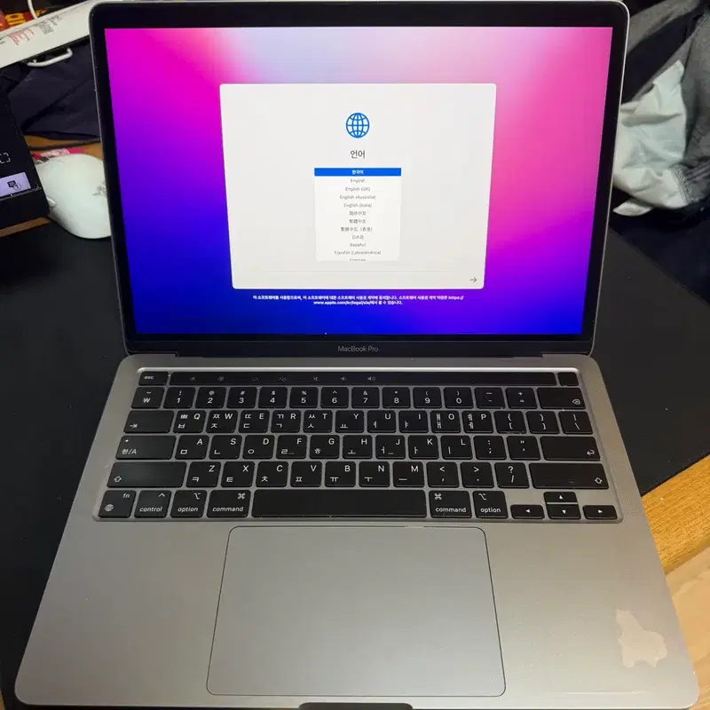 맥북 프로 m1 2020 8GB, 512GB 박스o