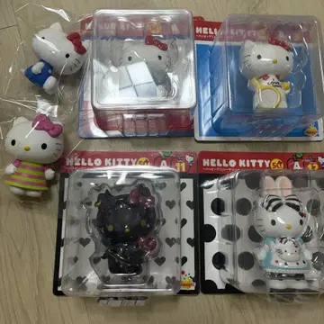 키티 50주년 해피 기념일 Happy 복권 피규어 묶음 판매