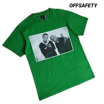 OFFSAFETY MOBB DEEP 포토 프린트 티셔츠 그린 85662