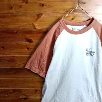 UNIQLO 유니클로 래글런 반팔 티셔츠 SNOOPY 스누피