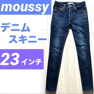 마우지 MOUSSY Rebirth 스키니 데님 팬츠 23 D/BLU3