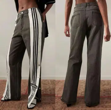 adidas 아디블레이크 데님 청바지 트랙 팬츠 저지 그레이