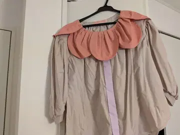 TSUMORI CHISATO 반팔 블라우스 베이지 핑크 사이즈 2