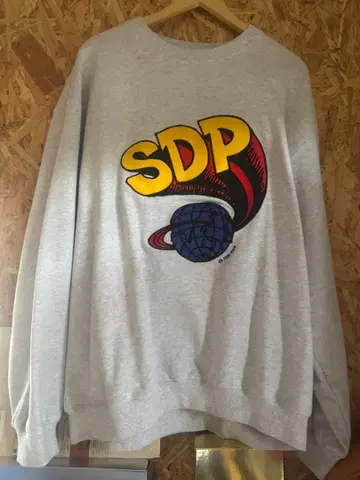 SDP 빈티지 맨투맨 트레이닝복 그레이