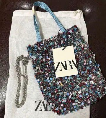 [ ZARA ] 비즈 스팽글 숄더백*미니백 체인 새상품