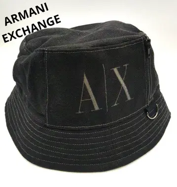 ARMANI EXCHANGE 버킷햇 블랙 로고 면