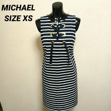 MICHAEL KORS 마이클코어스 보더 슬리브리스 원피스 XS