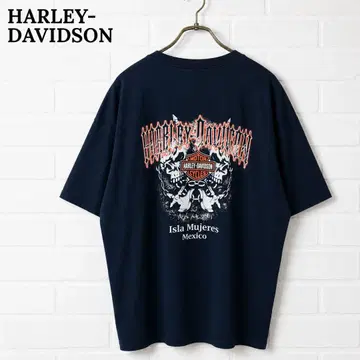 [ 새상품급 ] Harley-Davidson 스컬 y2k T XL 네이비