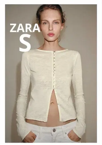 ZARA 러스틱 티셔츠 S
