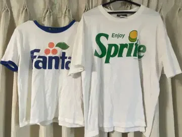 ZARA Fanta Sprite 콜라보 T셔츠 2장 세트