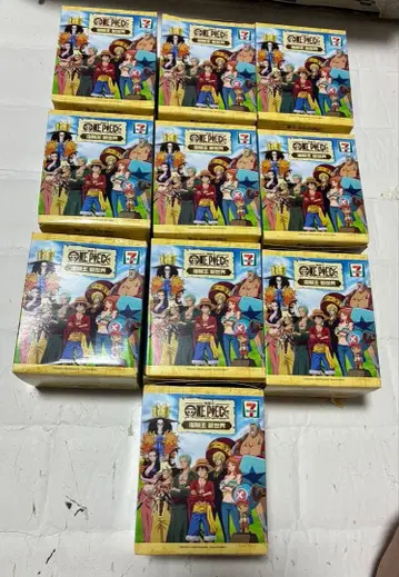 홍콩 한정판 세븐일레븐 해적왕 신세계 ONE PIECE 피규어 전 10종