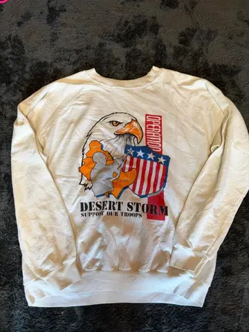 구제 의류 Desert Storm 빈티지 맨투맨 XL