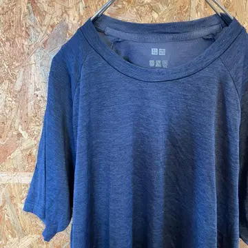 AE10440 UNIQLO 반팔 T셔츠 네이비 남성용 XL 포스