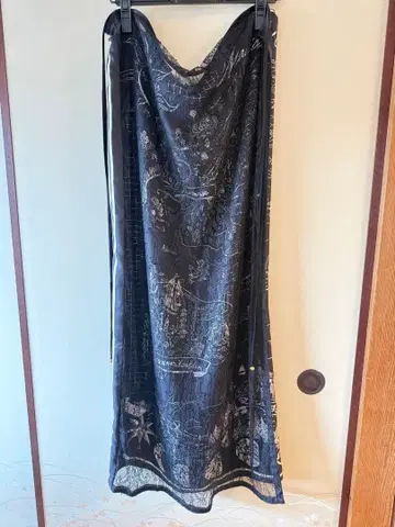 manipuri 레이스 절개 실크 랩 스커트