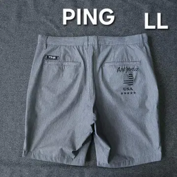 컨디션 최상 PING 핑 근년 스트레치 골프 하프 팬츠 그레이 LL 속건성