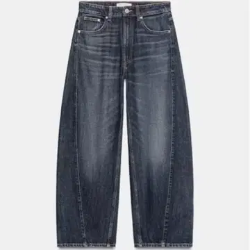 ZARA TRF 미드 라이즈 배기 배럴 데님 팬츠