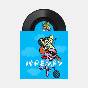 리듬 천국 레코드형 코스터 배드민턴