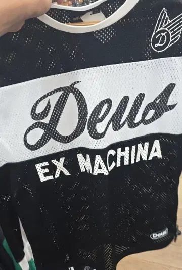 Deus Ex Machina 메쉬 저지 블랙 화이트