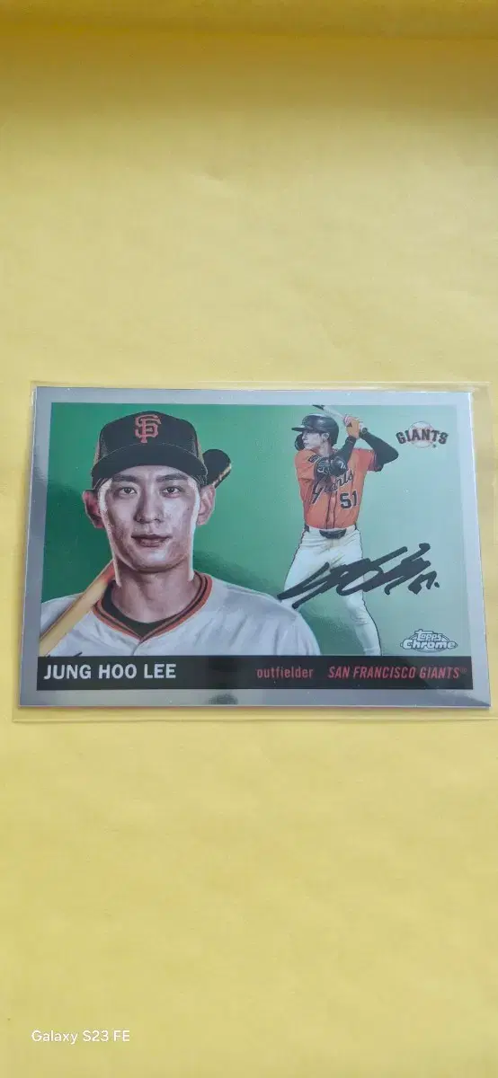 MLB 2025 자이언츠 이정후 인쇄오토 크롬카드