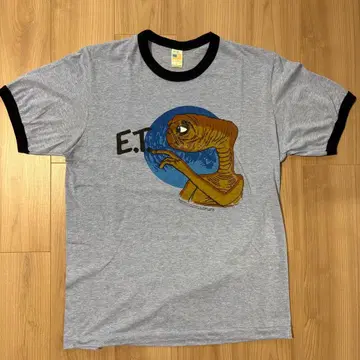 80s USA제 E.T. 링거 티셔츠 L 빈티지 무비 티