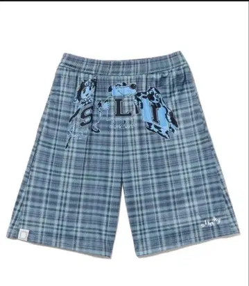 slinky 체크 무늬 숏팬츠 mesh shorts 농구 바지