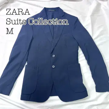 미사용에 가까운 ZARA 자라 네이비 테일러드 자켓 시어서커