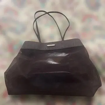 ETRO 토트백 페이즐리 무늬 브라운 메쉬