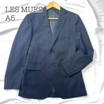 컨디션 최상 LES MUES 레미유 비즈니스 자켓 네이비 A5 세탁 가능