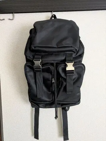 최종값 PLST 플라스테 백팩 블랙 나일론