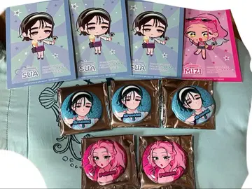 미지 수아 캔뱃지 엽서 묶음 판매