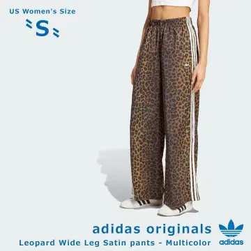 [ 해외 여성 사이즈 S ] adidas 레오파드 와이드 팬츠 택 포함 새상품