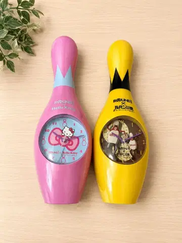 라운드원 한정판 헬로키티 루팡 3세 볼링 핀 시계