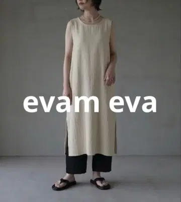 evam eva 슬리브리스 원피스