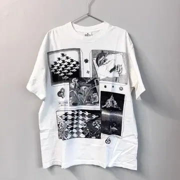 90s M.C. Escher 아트 티셔츠 빈티지